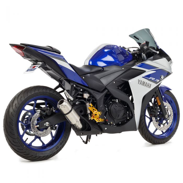 Hotbodies MGP Slip-On Exhaust - 81502-2400 | Yamaha YZF-R3 2015-2019 ...