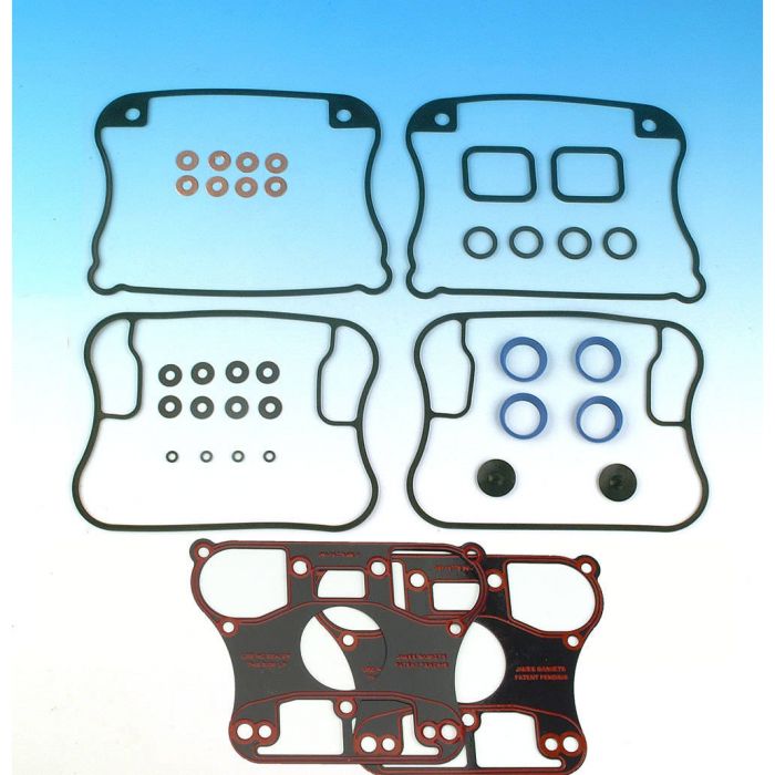 James Gaskets Rocker Box Gasket Kit Rubber with Metal Base JGI