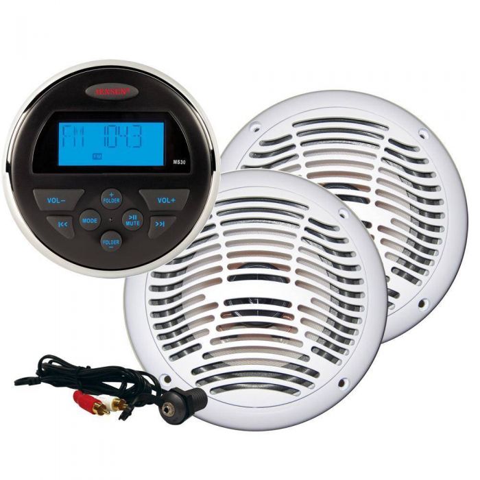 Jensen Marine Stereo with 6.5in. 60 Watt Speakers CPM100 FortNine