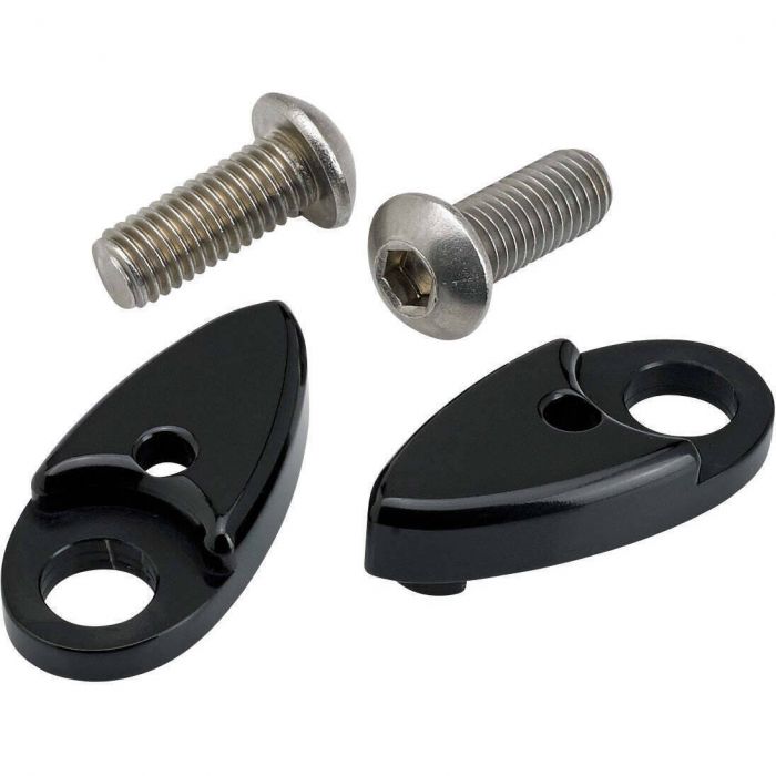 Joker Machine Turn Signal Side Rail Adapters Black 05551B