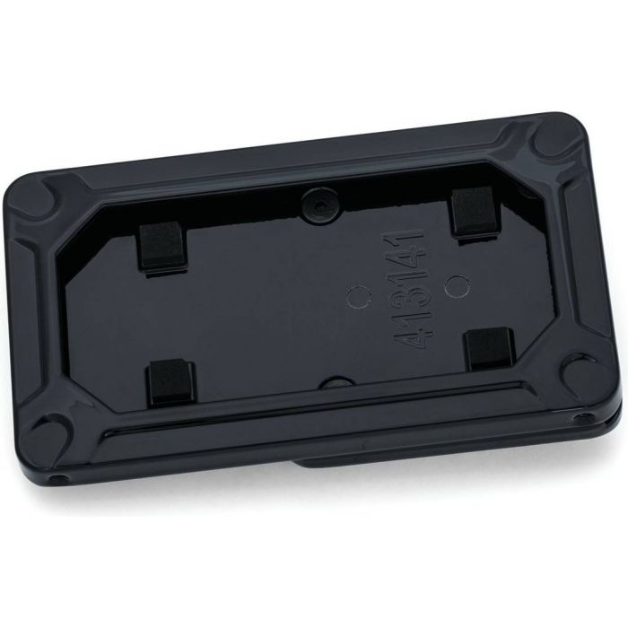 Kuryakyn Nova Side Mount License Plate Frame Gloss Black 3142