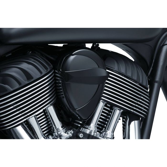 Kuryakyn Signature Series Horn Cover Gloss Black 5698 FortNine Canada