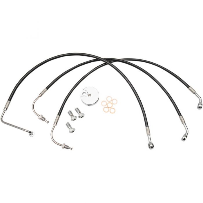 LA Choppers Brake Line 1214" Ape Hangers Black Vinyl LA8005B13B