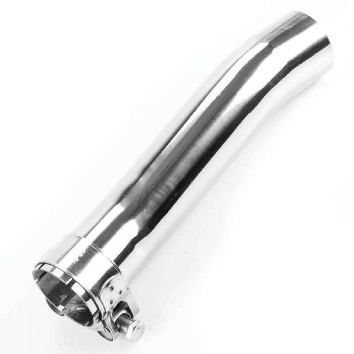 Lextek MP4 S/Steel Megaphone Exhaust System 300mm For Honda CBF 125 (08-16) | UK