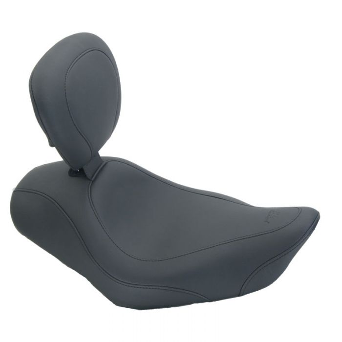 Mustang Tripper Solo Seat Wide Smooth Black With Driver Backrest 79812 Fortnine Canada