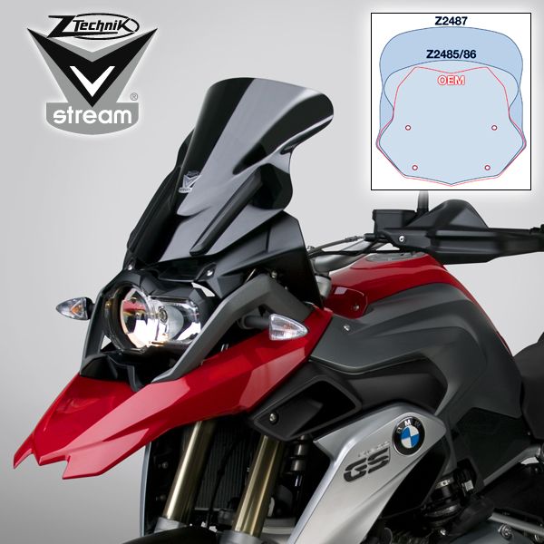 ZTechnik VStream Sport Windshield Dark Tint for R1200GS LC - Z2485 ...