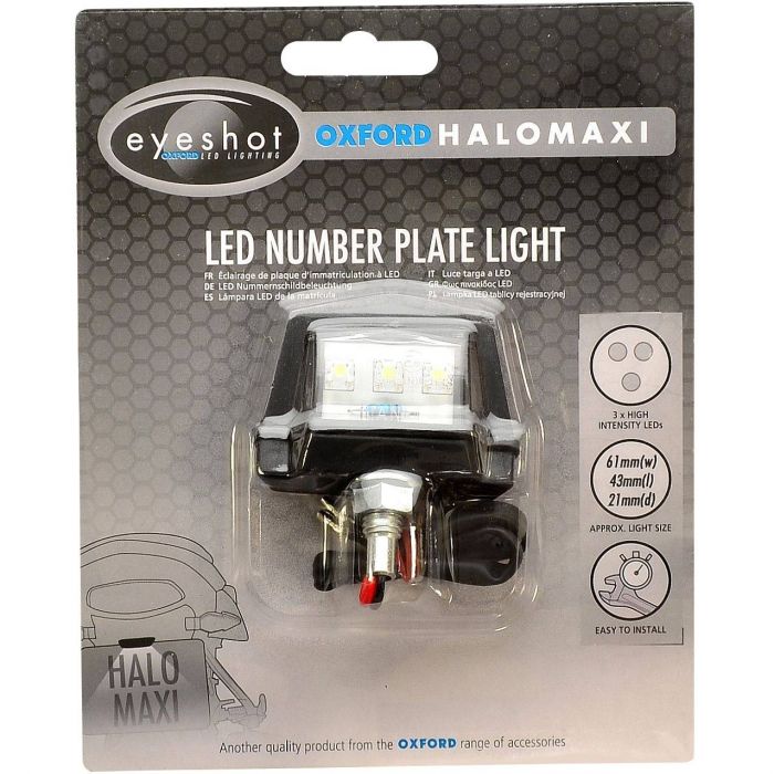 Oxford Halo License Plate Lights FortNine Canada