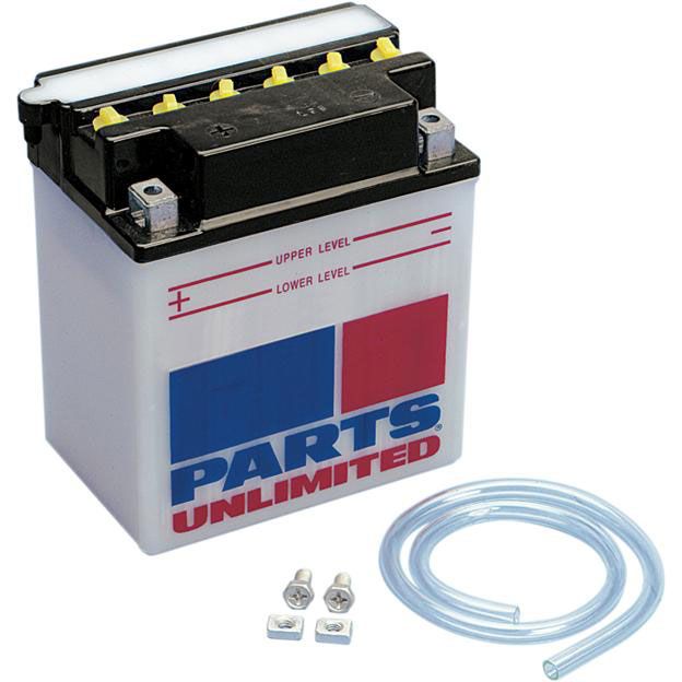 Parts Unlimited Conventional Battery (Acid sold separately) R12N7D3B