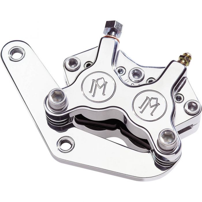 Performance Machine Classic Dual Disc Front Brake Caliper Kit - Chrome ...