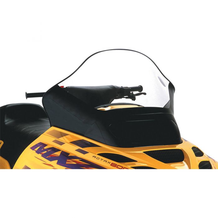 PowerMadd Cobra Snowmobile Windshield 15.5in. Tint/Black Graphics