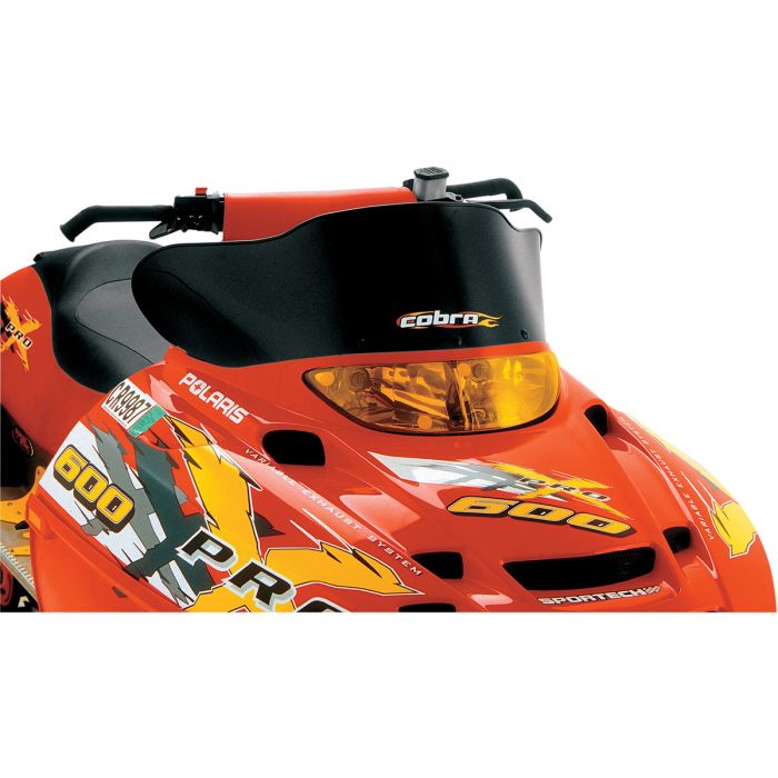 PowerMadd Cobra Snowmobile Windshield 8.5in. Black 11511 FortNine