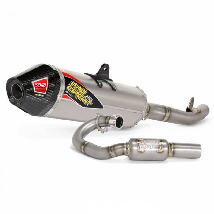 Pro Circuit Ti 5 Full Exhaust System Carbon Fiber End Cap 0361225f Fortnine Canada 0456