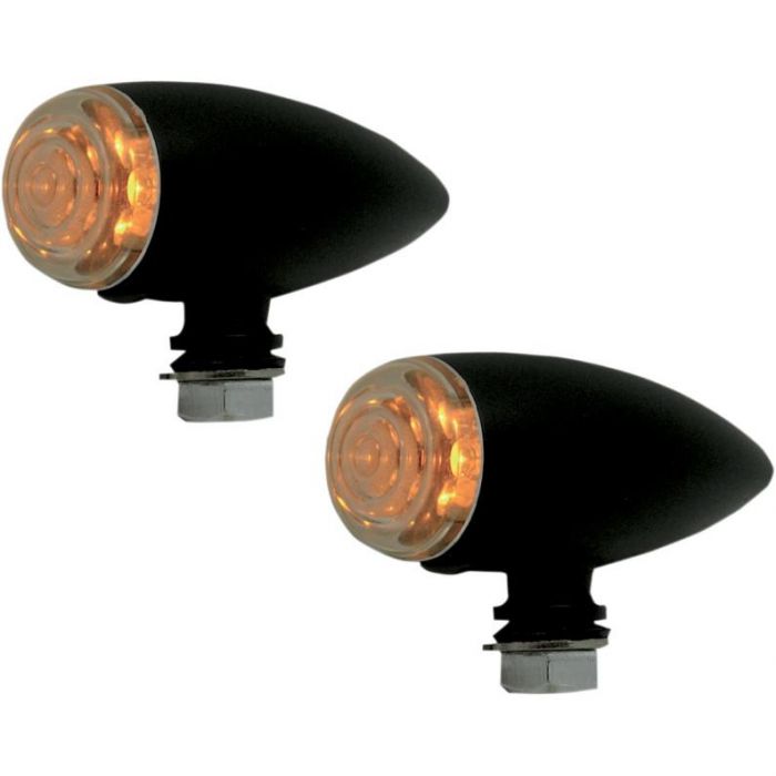 ProOne Bullet Marker Lights Smooth Black Powder Coat AC1033B