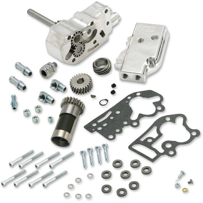 S&S Cycle Billet Oil Pump Kit with Gears & Shims Universal Cover 31