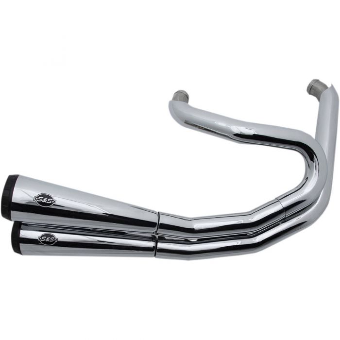 S&S Cycle Grand National 2into2 Exhaust System Chrome / Chrome / Black 5500743 FortNine