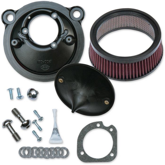 S&S Cycle Super Stock Stealth Air Cleaner Kit for Stock Engines ...