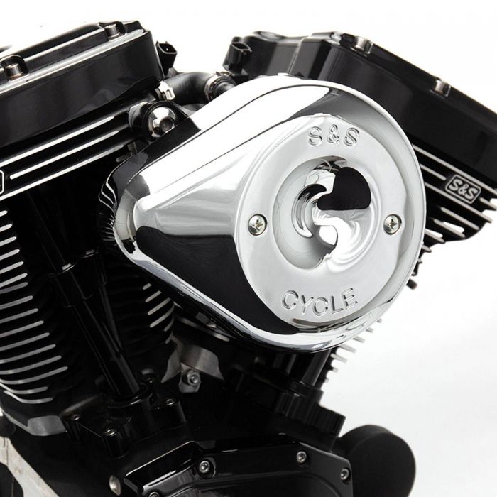 S&S Cycle Stealth Teardrop Air Cleaner Kit Chrome 1700526 FortNine