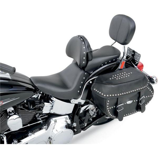 Saddlemen Renegade Heels Down Solo Seat - with Studs and Backrest - 806 ...