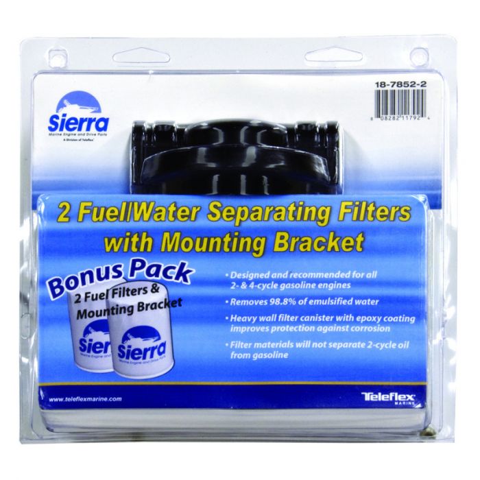 Sierra Fuel Water Separator Kit 1/4 Aluminum (Tall Filter) for Johnson/Evinrude Outboard