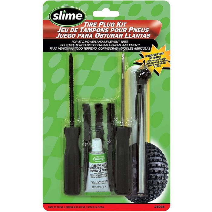 Slime Tire Plug Kit with Pencil Gauge 24035 FortNine Canada