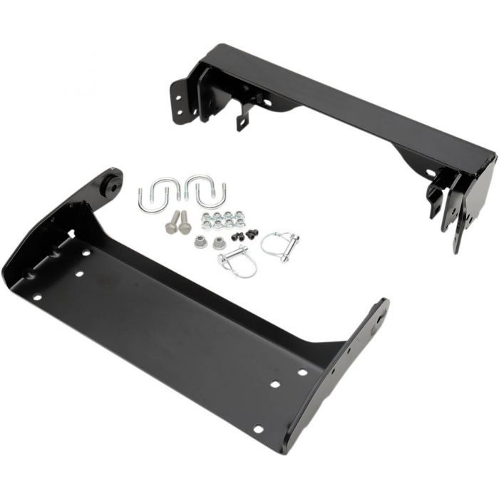 Support Pivotant Noir Pour Siège Moto - Kit Montage Solo Barre Avant - Compatible Harley, Honda, Kawasaki, Suzuki, Yamaha - Longueur 7 Pouces