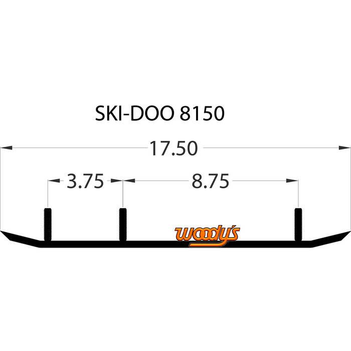Woodys Top-Stock Hard Surface Bar Carbide Runners HSD-8150 