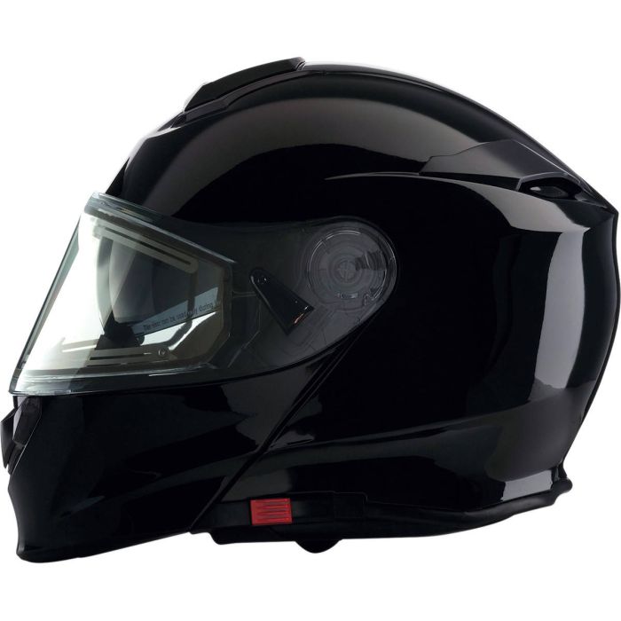 snowmobile helmet with heated visor