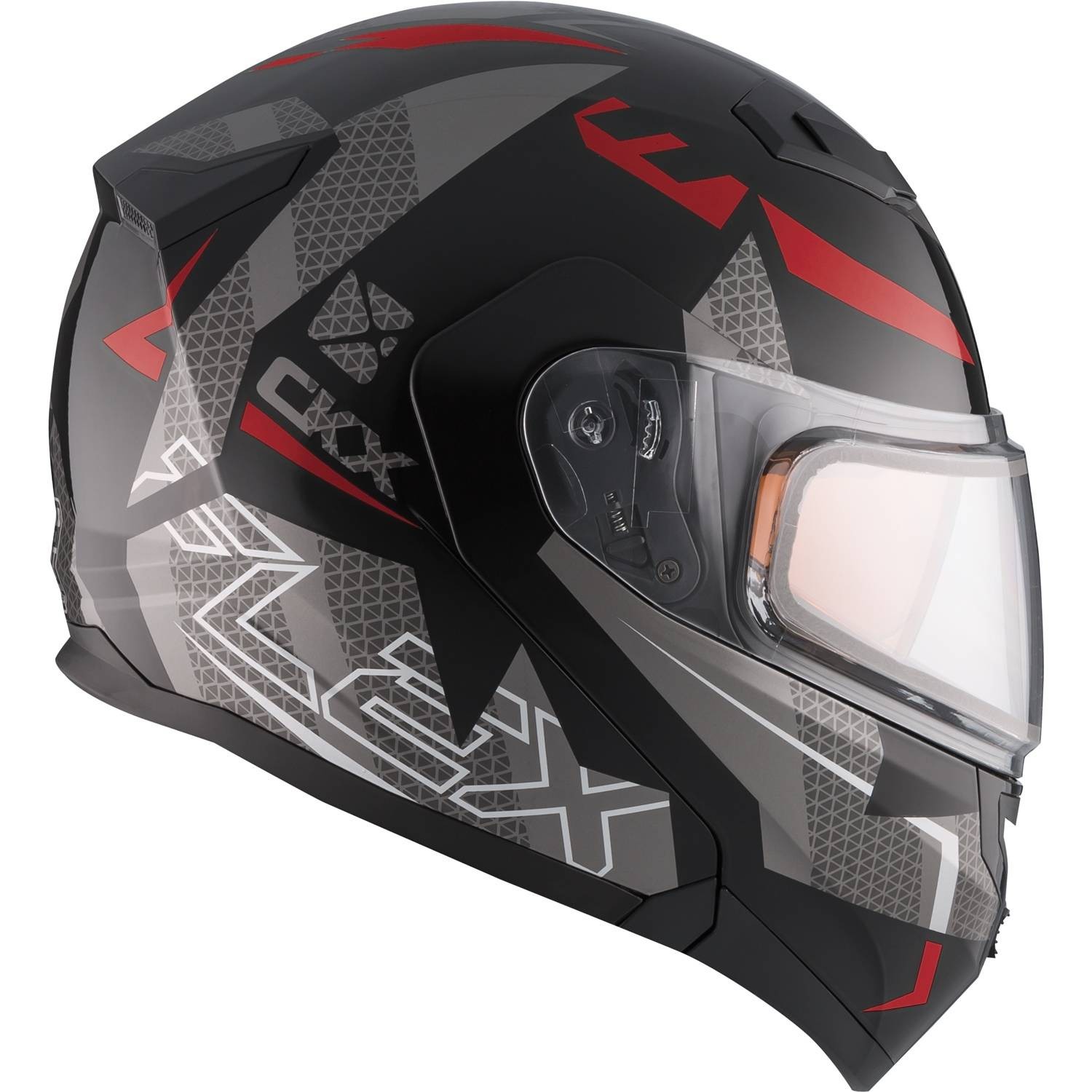 Flex Rsv Hero Snow Helmet With Dual Lens Shield Red Xs 