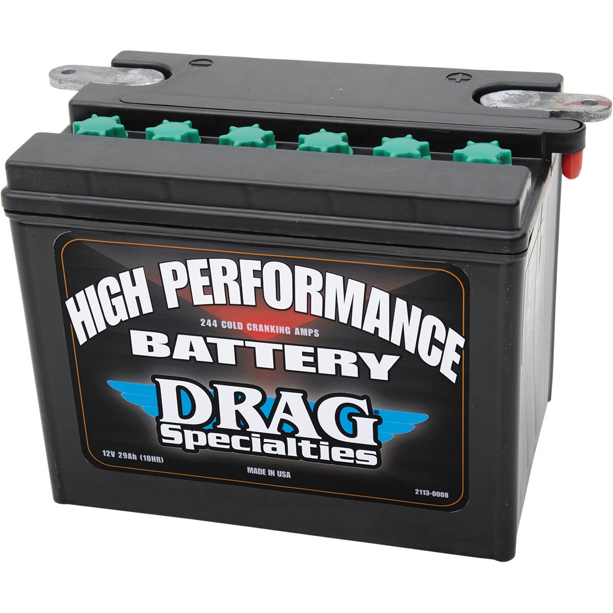 Drag Specialties High Performance Battery 21130008 Batteries