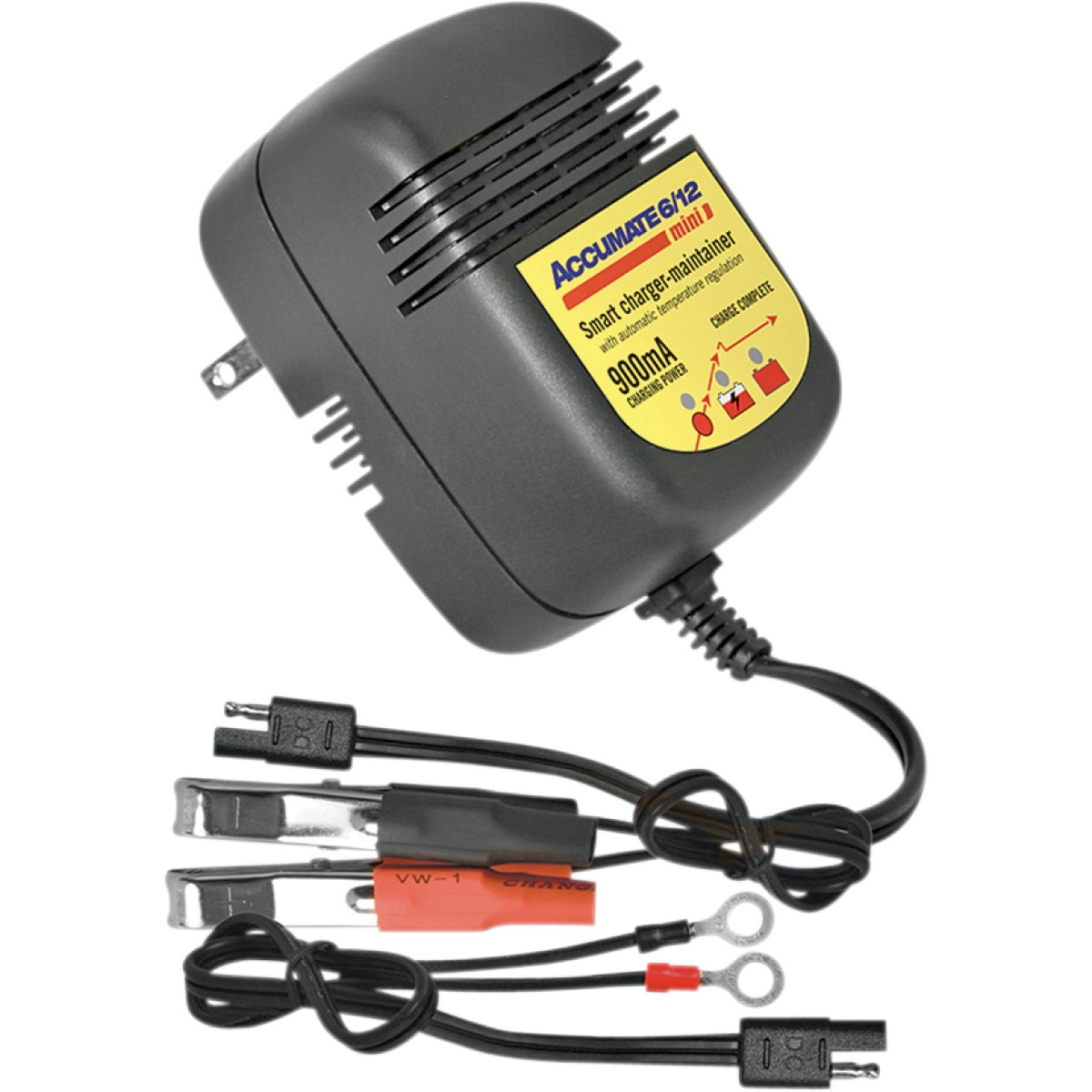 TecMate Accumate 6/12 Mini 900MA Battery Charger Chargeurs de