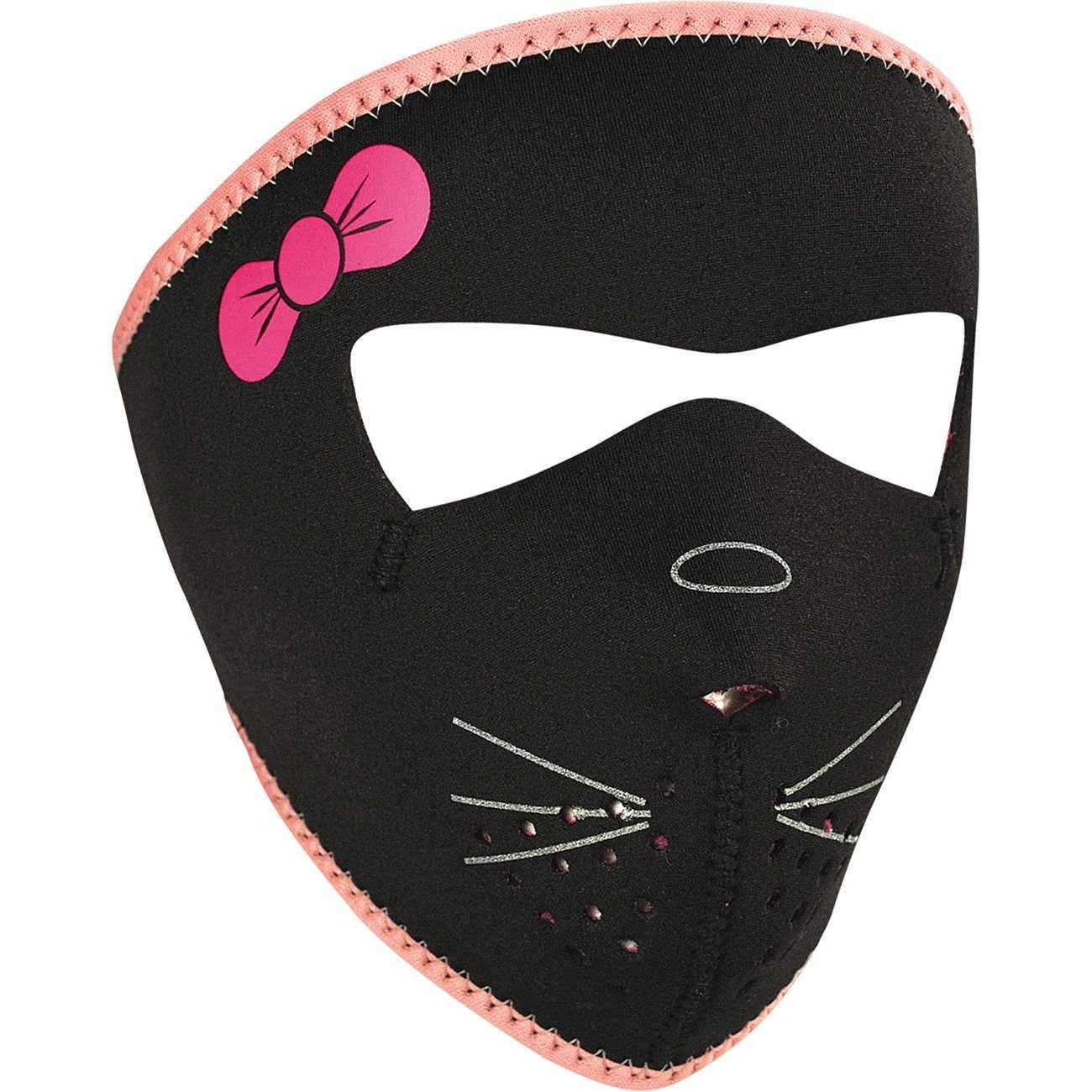 Masque Facial En Néoprène Noir - Taille Unique, Unisexe, Pour Protection Légère