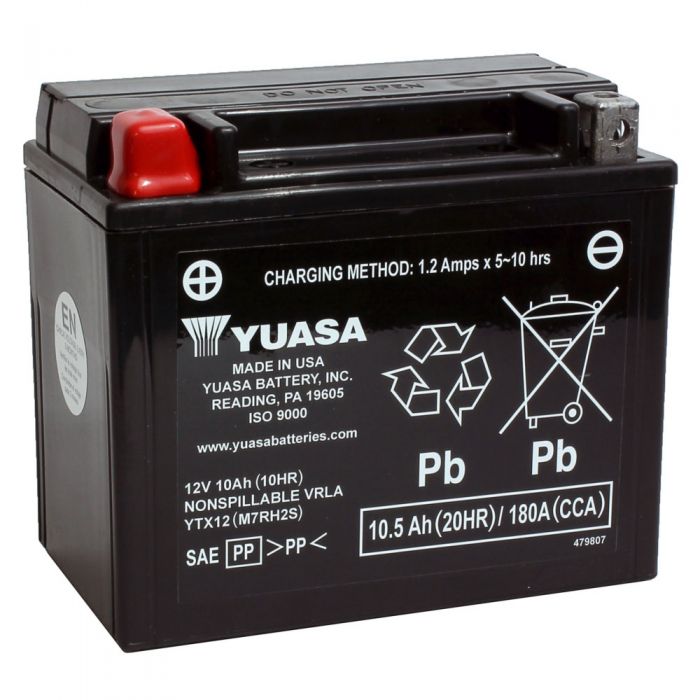 Yuasa Factory Activated AGM Battery YTX12 YUAM7RH2S FortNine Canada