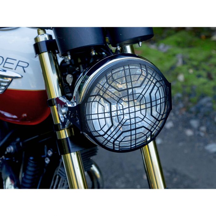 AltRider Stainless Steel Headlight Guard Black TB0921104 FortNine