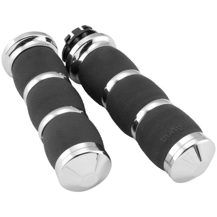 Avon Grips Air Cushion Grips For Harley Davidson PushPull Chrome