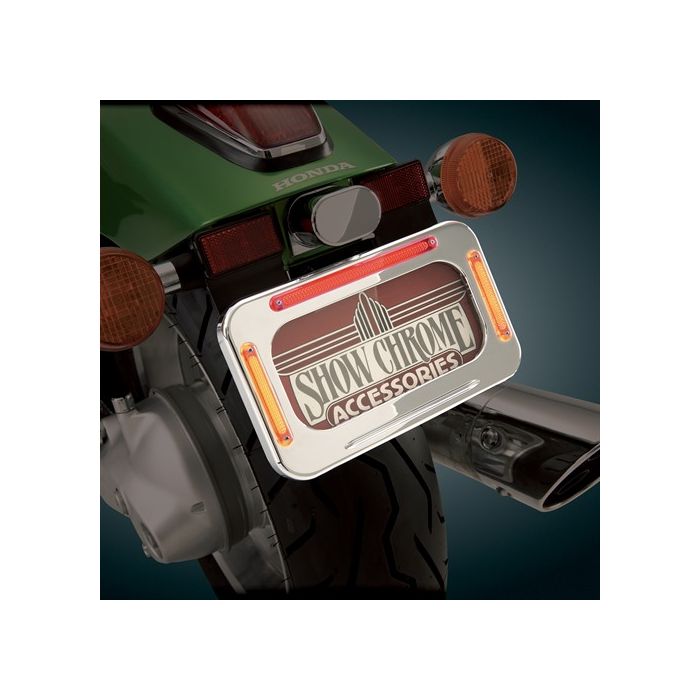 Show Chrome (Big Bike Parts) LED License Plate Holder 52692