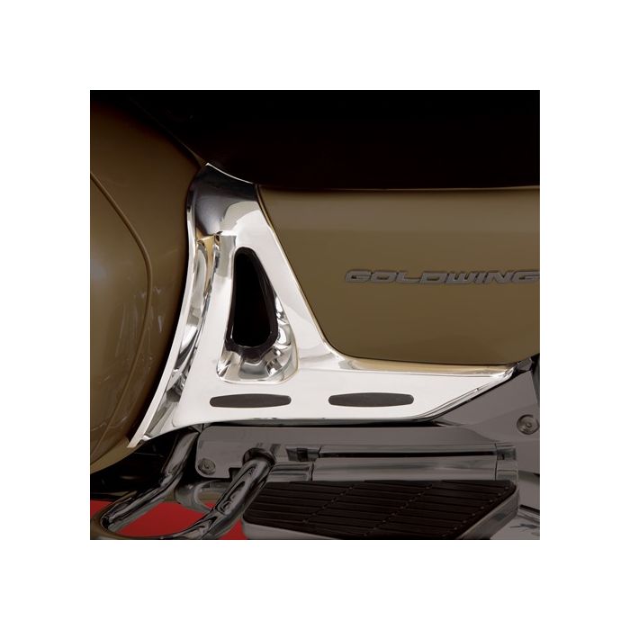 Show Chrome (Big Bike Parts) Chrome and Rubber Battery Side Cover Trim