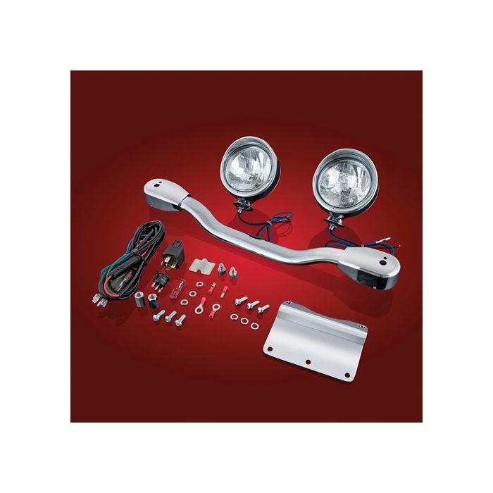 Show Chrome (Big Bike Parts) Ellipitical Driving Lights 55 Watt 3 1/2in. Halogen Lights Honda