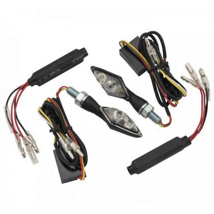 BikeMaster Mini LED Turn Signals with Resistors FortNine Canada