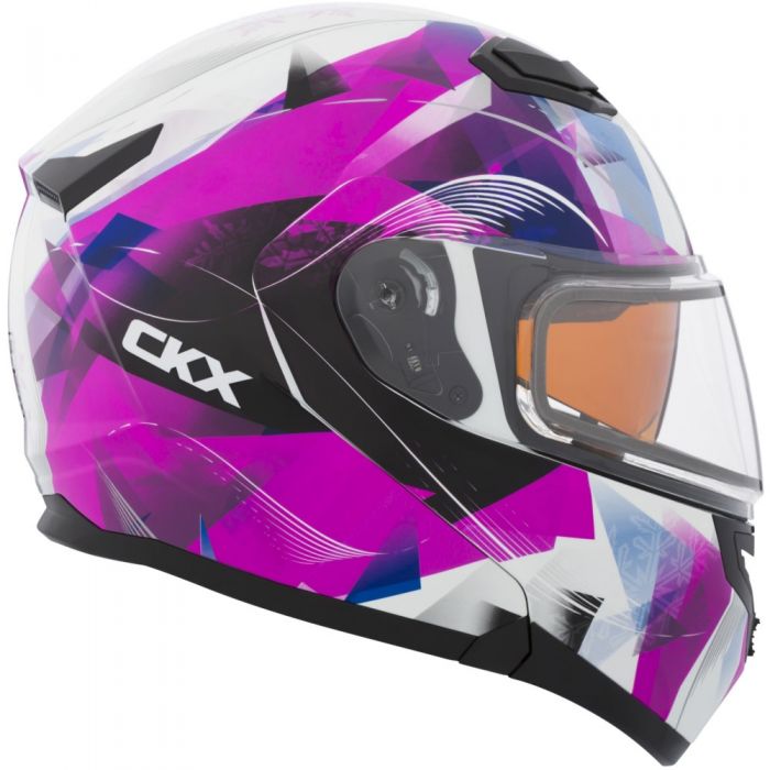 CKX Womens Flex RSV Flake Snow Helmet with Electric Shield FortNine