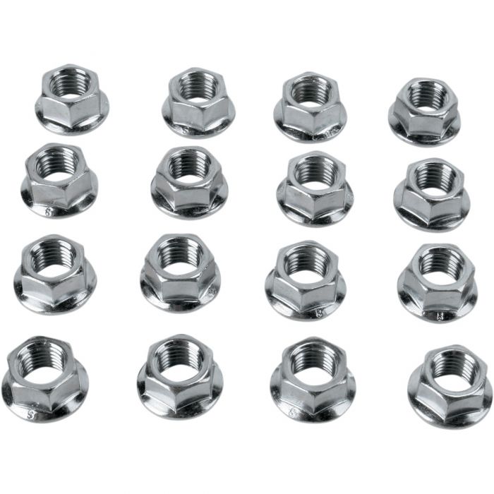 Douglas Lug Nuts 10mm x1.25mm Flanged Silver 95227K FortNine