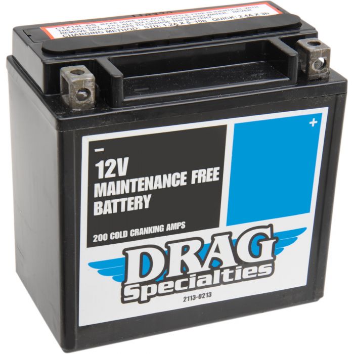 Drag Specialties AGM MaintenanceFree Battery 21130213 FortNine Canada