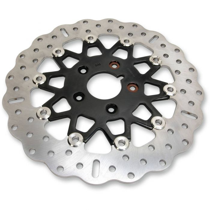 EBC FSD 10Button Brake Rotor Front Contour Narrow Black Chrome