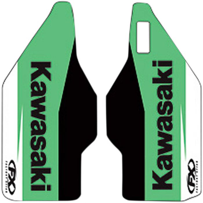 Factory Effex Lower Fork Graphics Kawasaki Green/White 2040128