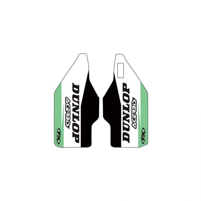 Factory Effex Lower Fork Graphics Kawasaki White/Green 2040168