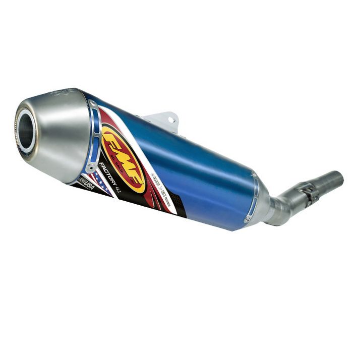 FMF Racing Factory 4.1 Slip-On Exhaust Stainless Midpipe - Blue
