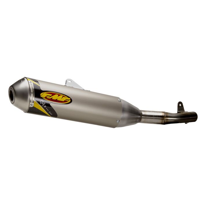 FMF Racing Q4 Spark Arrestor SlipOn Exhaust Natural Finish 045538