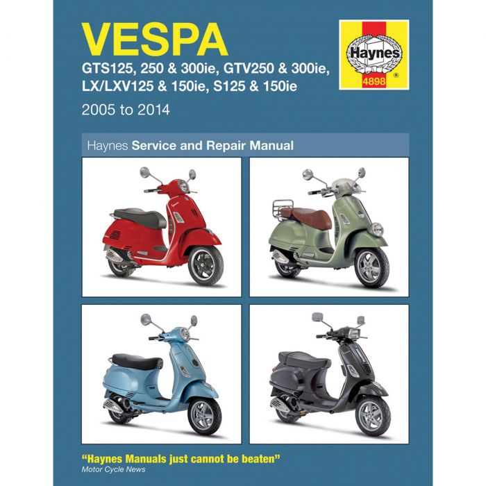 Haynes Repair Manual Vespa Scooters 4898 FortNine Canada
