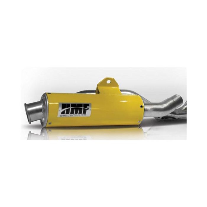 HMF Performance Series Round SlipOn Exhaust Side Yellow Turn Down