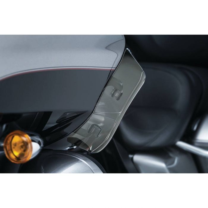 Kuryakyn Adjustable Fairing Air Deflectors Satin Black Mounts 1244