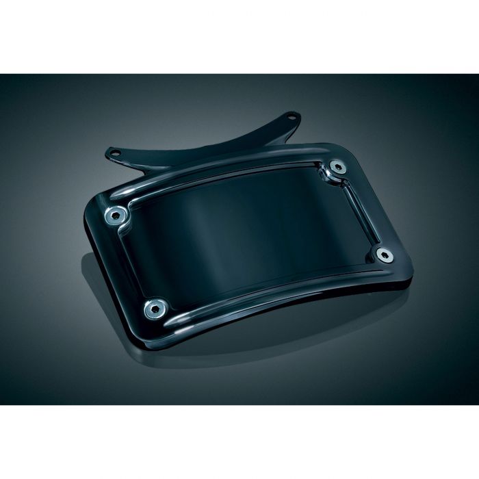 Kuryakyn Gloss Black Curved License Plate Frame 3143 FortNine Canada